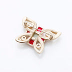 Chanel Brooch Red Gold — view 4