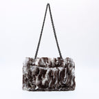 Chanel Shoulder Bag 23 2.55 Double Flap Rabbit Fur — view 2
