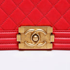 Chanel Shoulder Bag Caviar Leather Boy — view 8