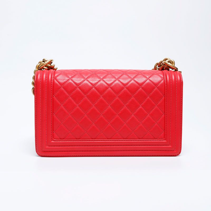 Chanel Shoulder Bag Caviar Leather Boy — view 2