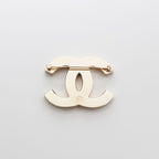 Chanel Brooch CC Logo Bicolor Black & Pink — view 2