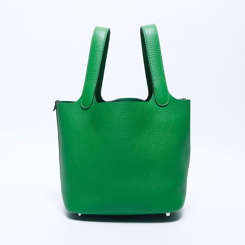 Hermes Handbag Picotin Taurillon Silver — view 2