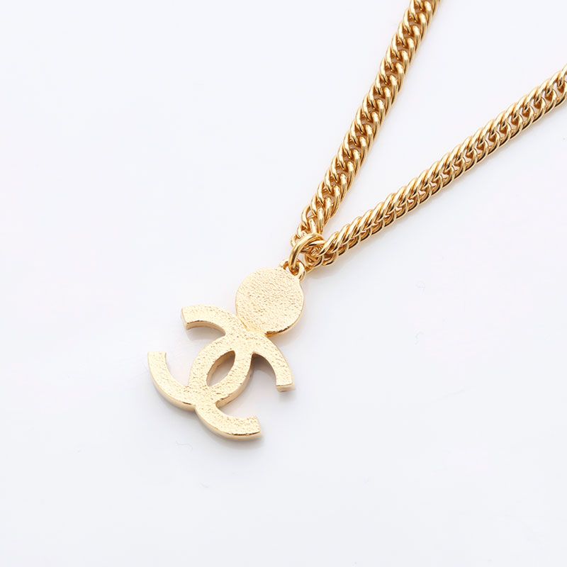 Chanel Necklace CC Logo Star Gold Blue — view 7