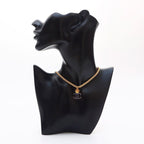 Chanel Necklace CC Logo Star Gold Blue — view 8