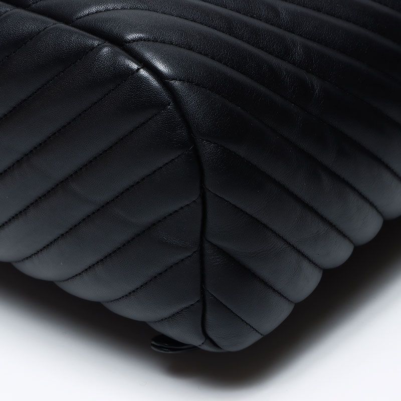 Chanel Backpack CC Logo Stitch Chevron — view 6