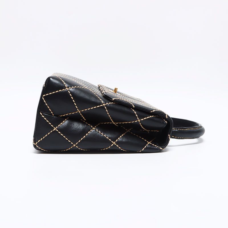 Chanel Handbag Lambskin Wild Stitch Top Handle Kelly — view 4