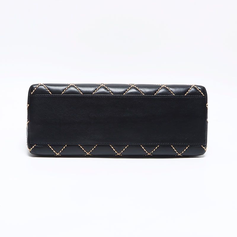 Chanel Handbag Lambskin Wild Stitch Top Handle Kelly — view 7