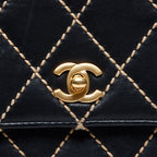 Chanel Handbag Lambskin Wild Stitch Top Handle Kelly — view 8