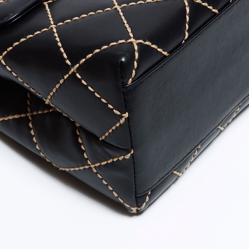 Chanel Handbag Lambskin Wild Stitch Top Handle Kelly — view 5