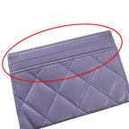 Chanel Card Case Quilted Business Holder Pass Caviar — view 9