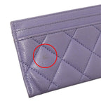 Chanel Card Case Quilted Business Holder Pass Caviar — view 8