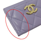 Chanel Card Case Quilted Business Holder Pass Caviar — view 7