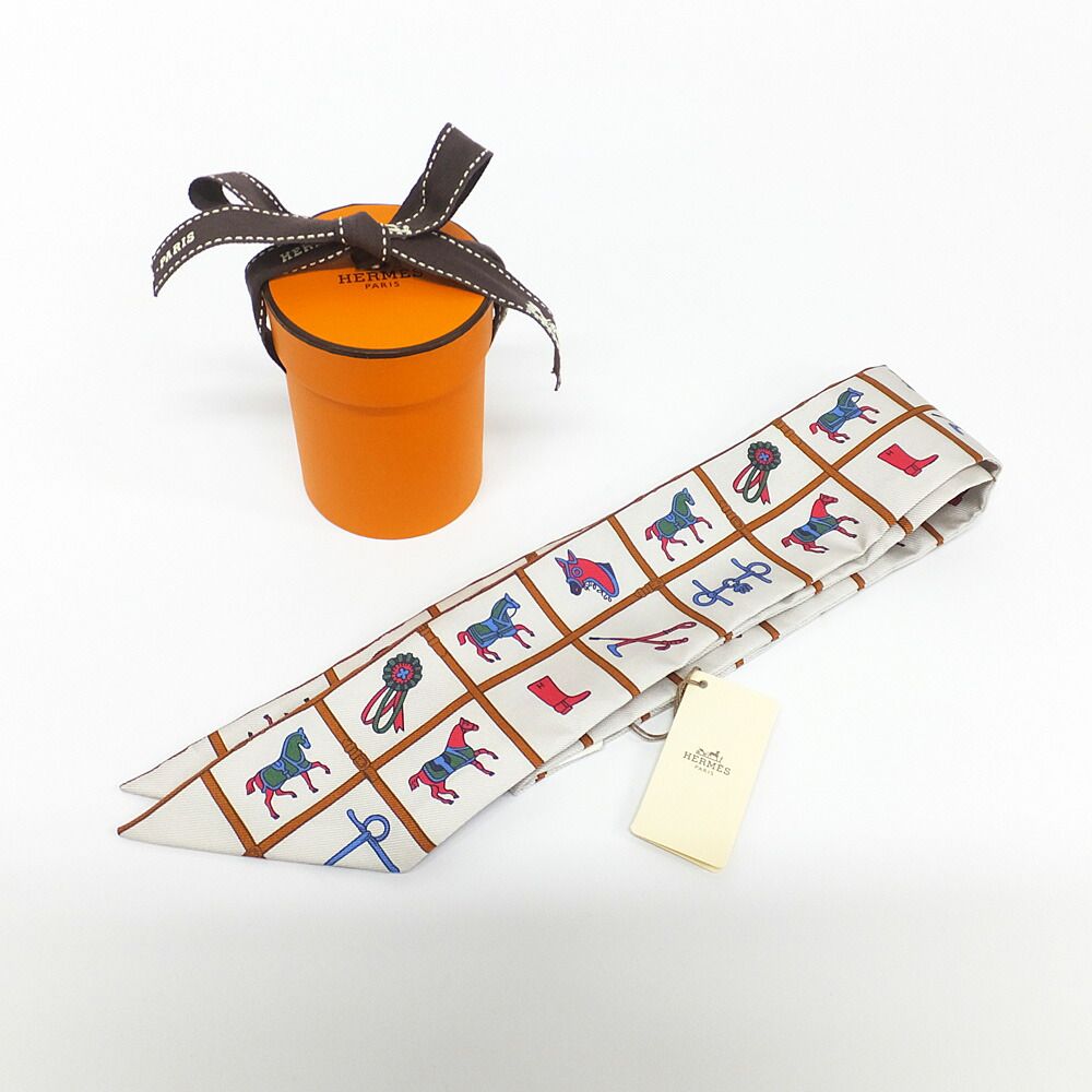 Hermes Twilly Saddlery Couvertureset Tenues De Jour Off White — view 9