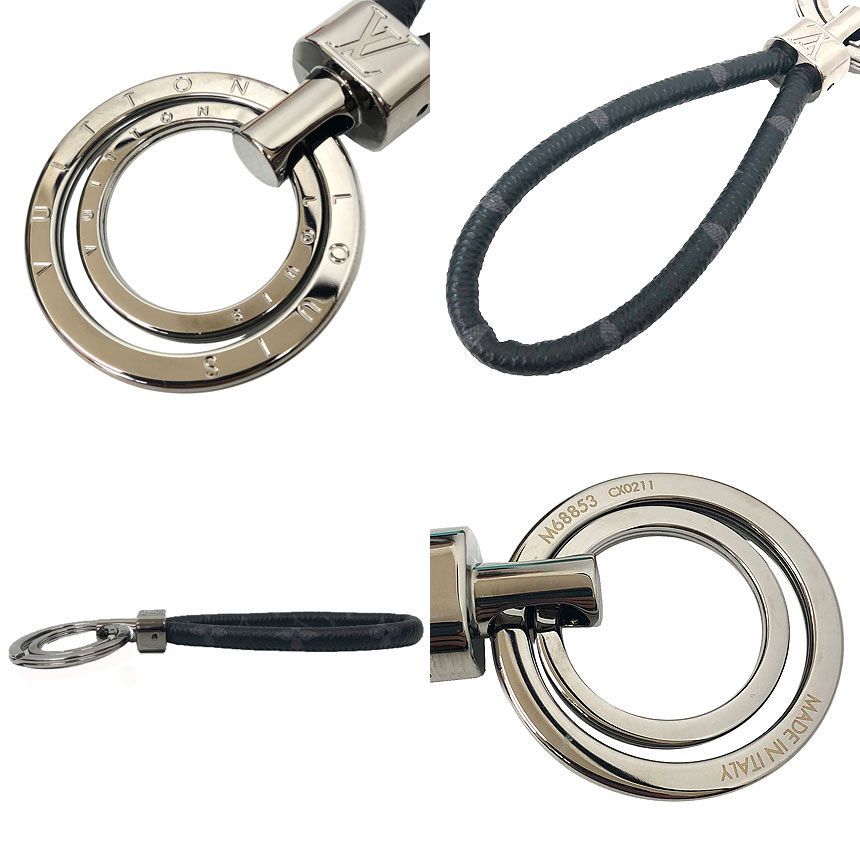 Louis Vuitton Monogram Eclipse Porto Cles Haro Key Holder Ring — view 2