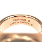 Hermes Joquette Ring GM Size 53 Etoupe Rose Gold Accessories — view 7