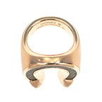 Hermes Joquette Ring GM Size 53 Etoupe Rose Gold Accessories — view 5
