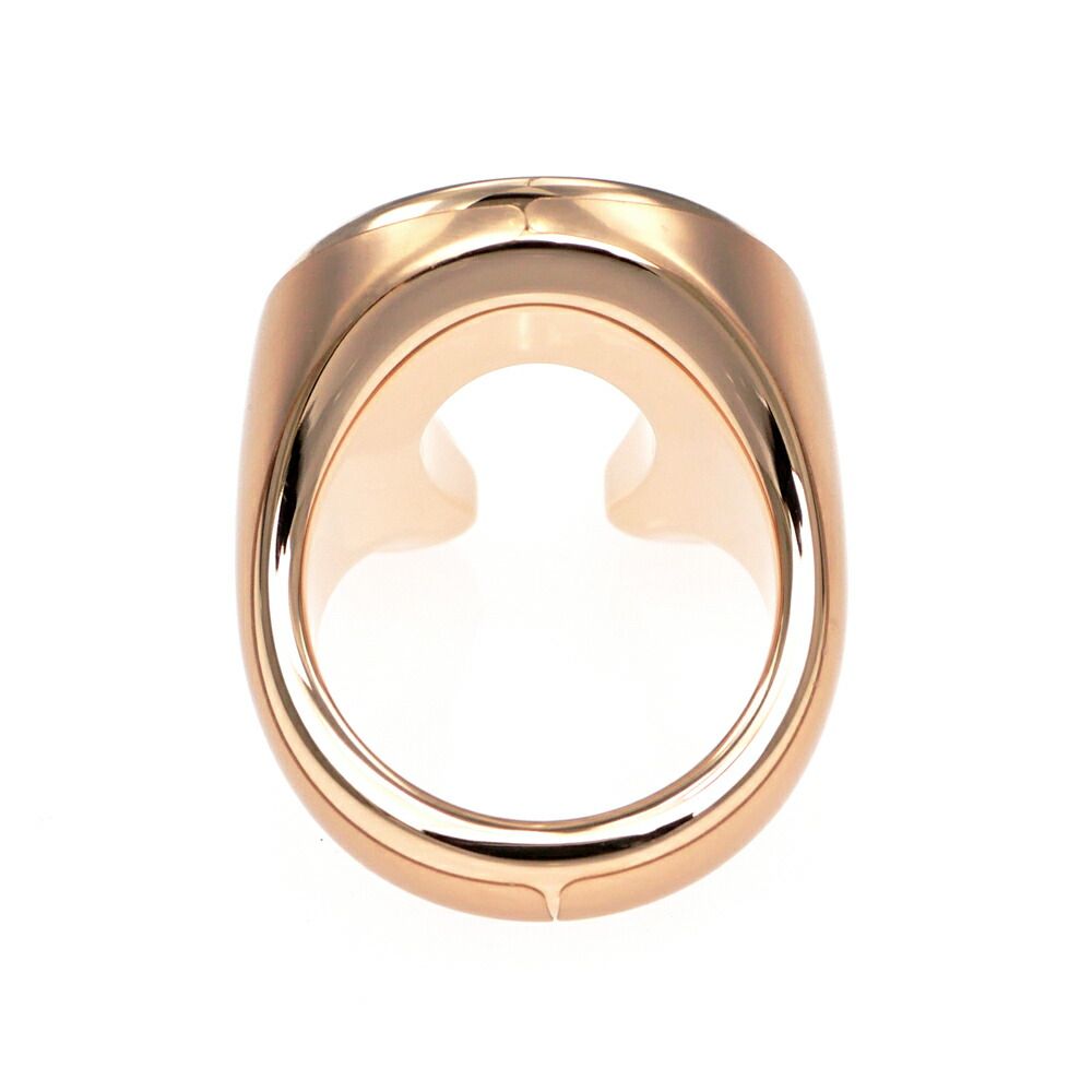 Hermes Joquette Ring GM Size 53 Etoupe Rose Gold Accessories — view 2