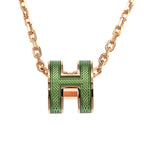 Hermes Necklace Pop Ash Mini Splash Pendant H Veil Cricket Rose — view 2