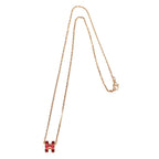 Hermes Necklace Pop Ash Mini Splash Pendant H Rose Azalea — view 7