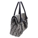 Fendi Bag Tote Handbag Zucca Selleria Mini Linda Canvas Gray — view 4