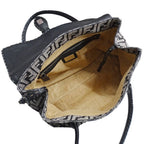 Fendi Bag Tote Handbag Zucca Selleria Mini Linda Canvas Gray — view 5