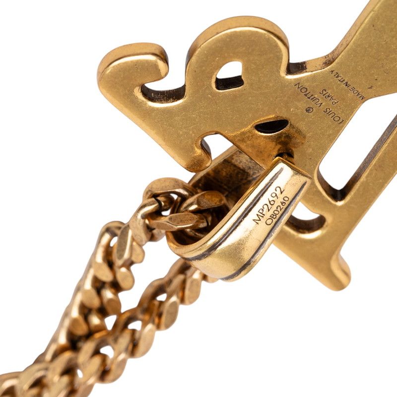Louis Vuitton NIGO Collier Squared Chain Pendant Necklace Gold Plated — view 5