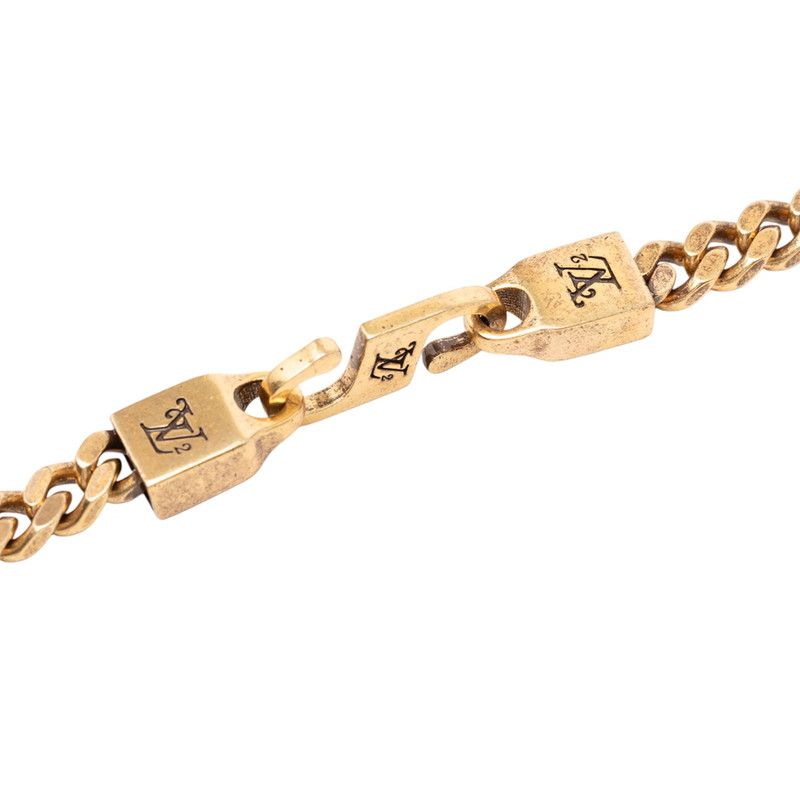 Louis Vuitton NIGO Collier Squared Chain Pendant Necklace Gold Plated — view 7