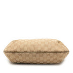 Gucci GG Canvas Crossbody Bag Beige Gold Leather — view 4
