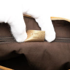 Gucci GG Canvas Crossbody Bag Beige Gold Leather — view 8