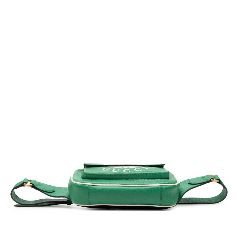 Gucci Adidas Body Bag Bum Green White Leather — view 4