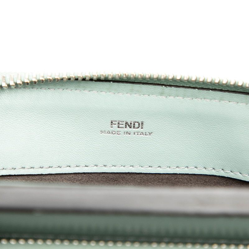 Fendicom Click Chain Shoulder Bag 8 Bn299 Light Blue Leather — view 6