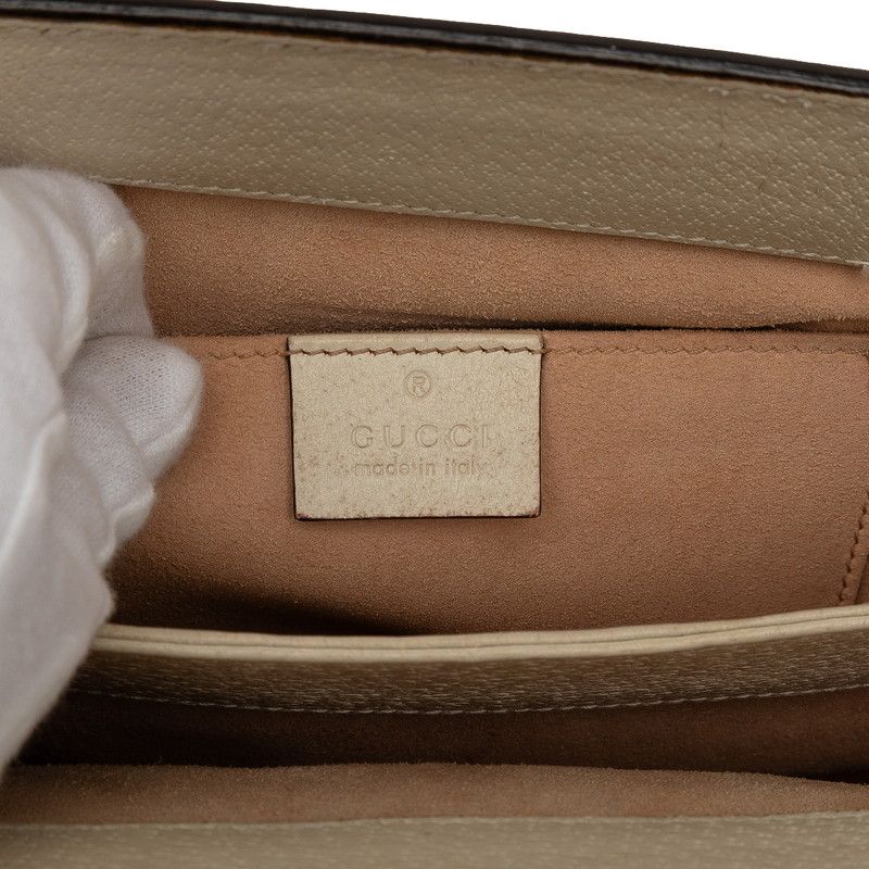 Gucci Ophidia Sherry Line Chain Crossbody Bag Beige Multicolor — view 8