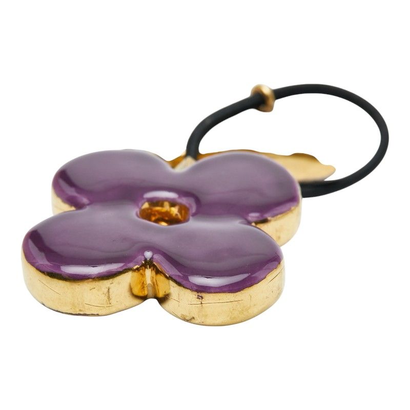 Louis Vuitton Hair Accessory Tie Gold Purple Silver Plated — view 4