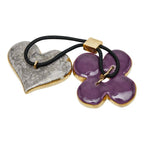 Louis Vuitton Hair Accessory Tie Gold Purple Silver Plated — view 2