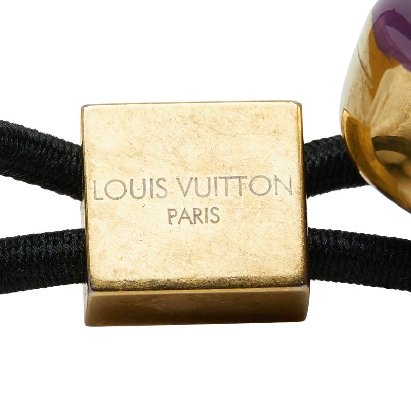 Louis Vuitton Hair Accessory Tie Gold Purple Silver Plated — view 5