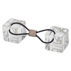Louis Vuitton Hair Cube Ankle John Rhinestone Accessory Tie Clear
