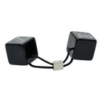 Louis Vuitton Hair Cube Ankle John Rhinestone Accessory Tie Black — view 4