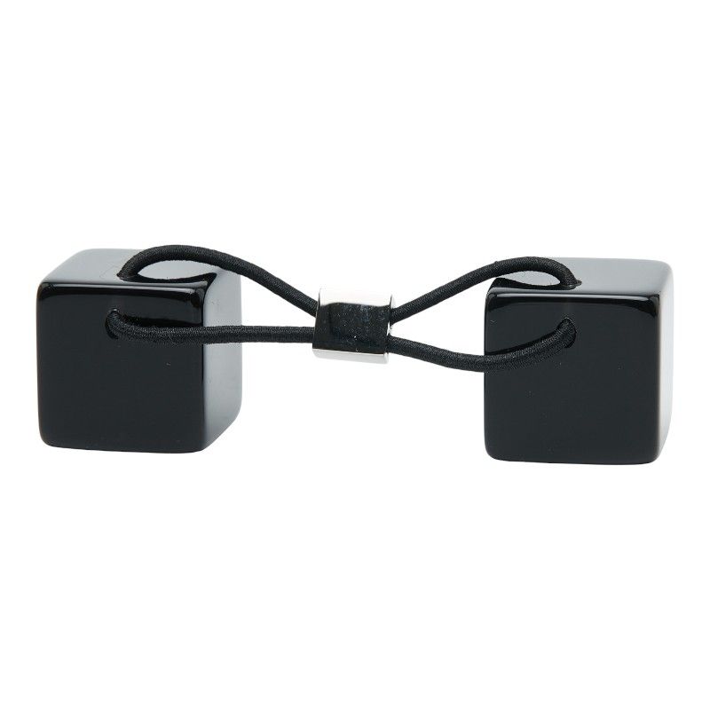 Louis Vuitton Hair Cube Ankle John Rhinestone Accessory Tie Black — view 2