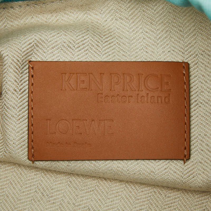 Loewe Easter Island Ken Price Capsule Collection Drawst Ring Pouch Green — view 8