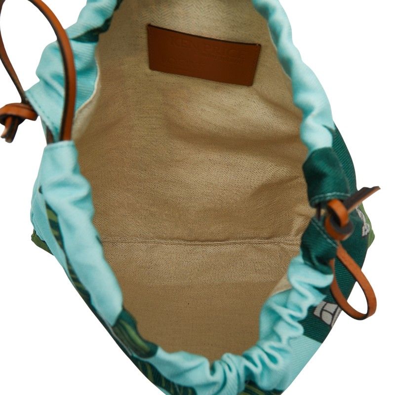 Loewe Easter Island Ken Price Capsule Collection Drawst Ring Pouch Green — view 7