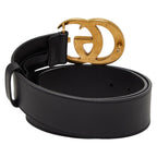Gucci GG Marmont Double G Belt Size 75 30 Black Leather — view 4