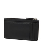 Prada Triangle Logo Plate Coin Case Card 2 Mc084 Black Sapphire Leather — view 3