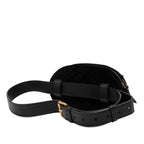 Gucci GG Marmont Quilted Body Bag Waist Black Velor — view 3