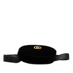 Gucci GG Marmont Quilted Body Bag Waist Black Velor — view 4