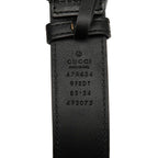 Gucci GG Marmont Quilted Body Bag Waist Black Velor — view 8