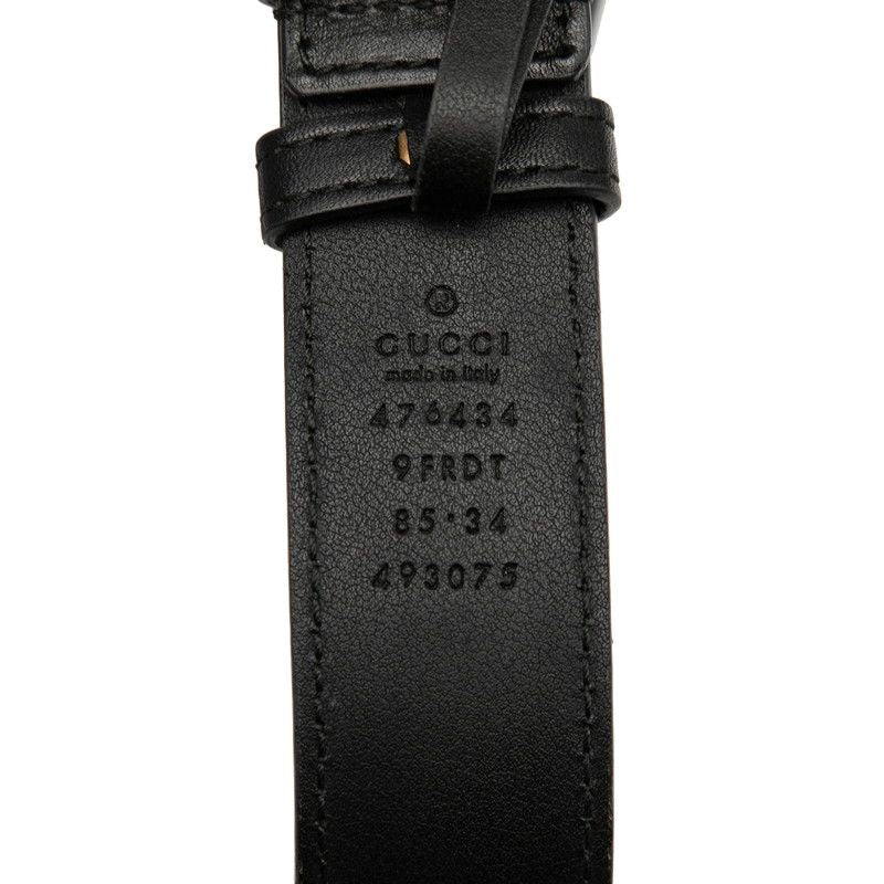 Gucci GG Marmont Quilted Body Bag Waist Black Velor — view 8