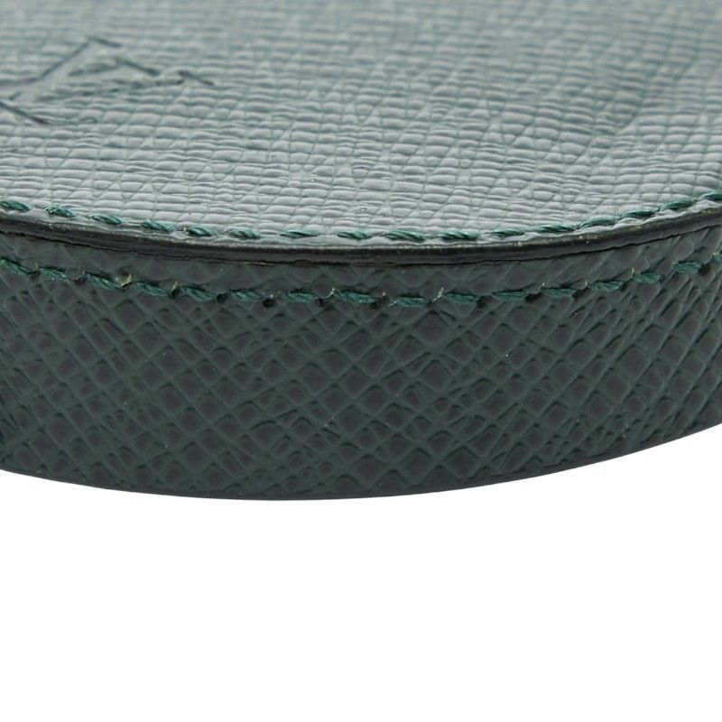Louis Vuitton Taiga Porte Monnaie Cuvette Coin Case Purse Dark Green — view 5