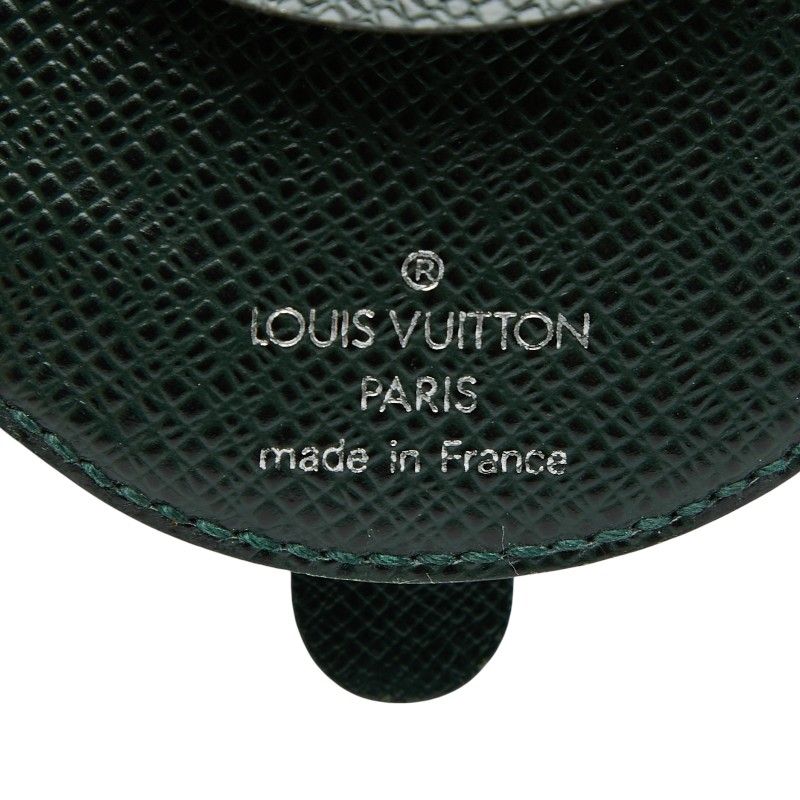 Louis Vuitton Taiga Porte Monnaie Cuvette Coin Case Purse Dark Green — view 9