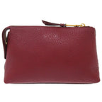 Prada Leather Bold Gold Hardware Pouch Bag 1302 — view 2