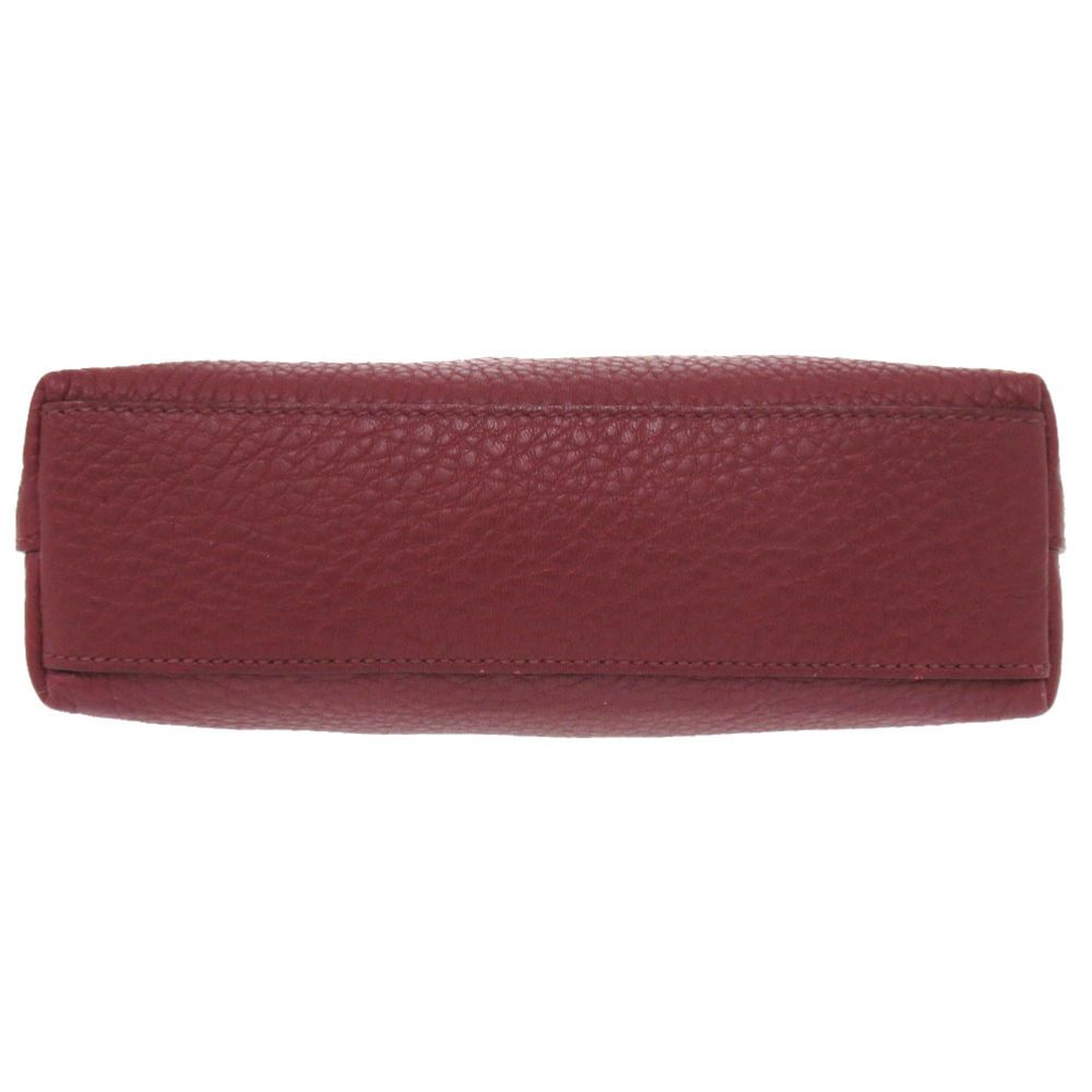 Prada Leather Bold Gold Hardware Pouch Bag 1302 — view 3